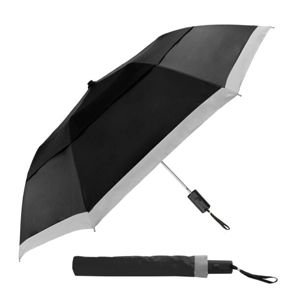 The Vented Lifesaver Folding Safety Umbrella