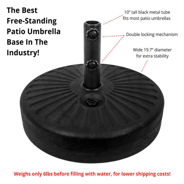 Free Standing Durable High-Density Textured Plastic Base