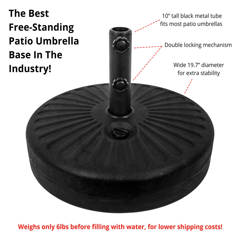 Free Standing Durable High-Density Textured Plastic Base