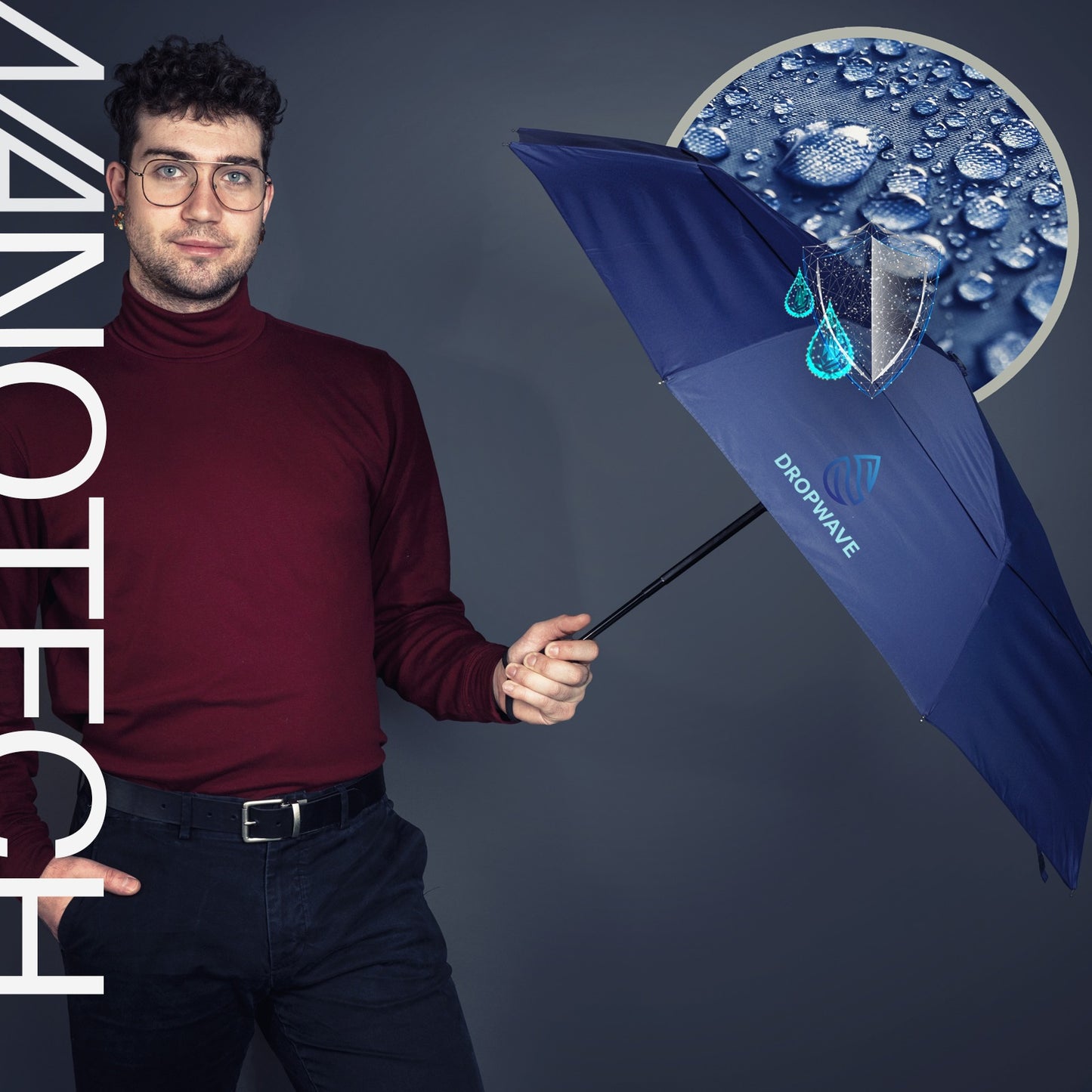 LotusLite Personalized Mini Folding Umbrella