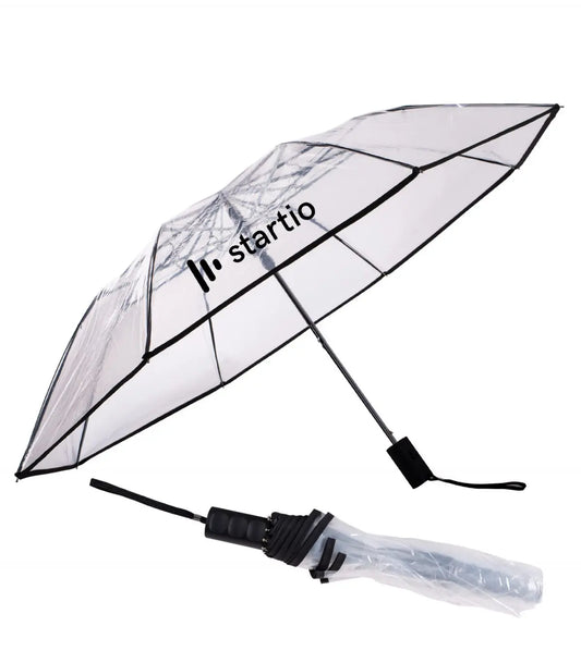 ClearView Personalized Clear Folding Umbrella