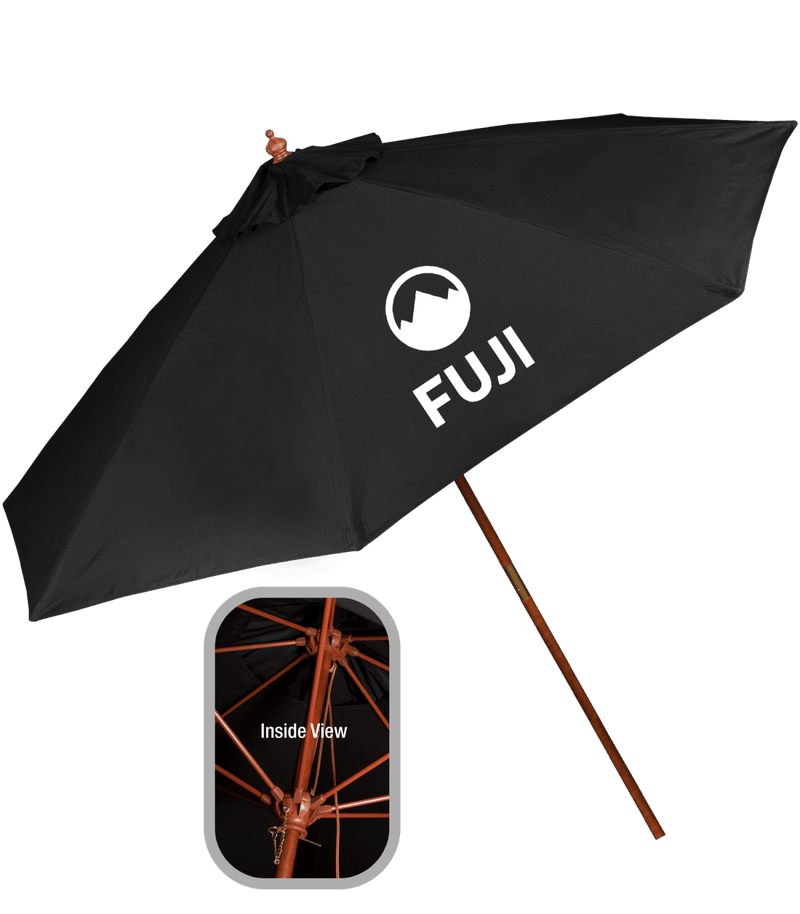 WoodVent Custom Vented Wooden Patio Umbrella