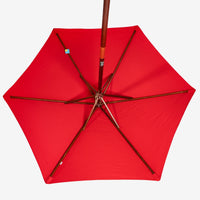 7′ FSC Wood Market Umbrella