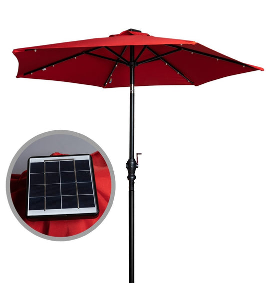 SolarLite Promotional Patio Umbrella with Solar LED Lights