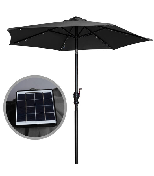 SolarLite Promotional Patio Umbrella with Solar LED Lights