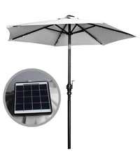 SolarLite Promotional Patio Umbrella with Solar LED Lights