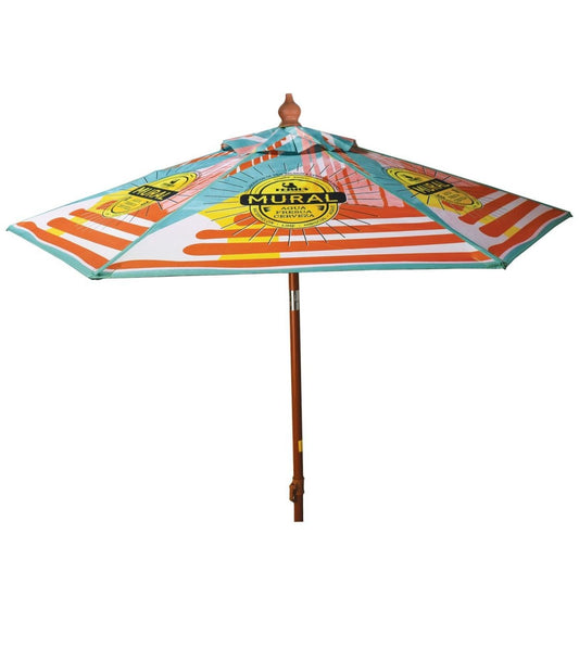 WoodFrame Elite Customized Wooden Patio Umbrella