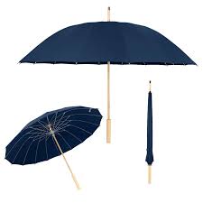 EcoChic Stylish Customized Bamboo Handle Umbrella