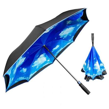 The Blue Sky & Clouds Inverted Umbrella