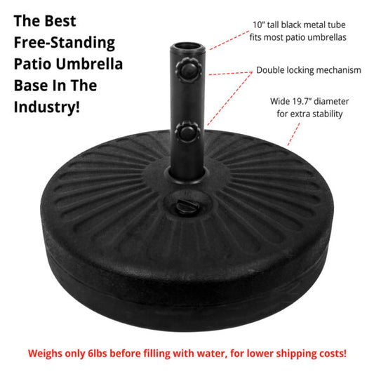 Free Standing Durable High-Density Textured Plastic Base