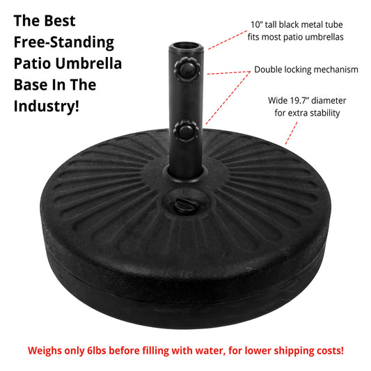 Free Standing Durable High-Density Textured Plastic Base